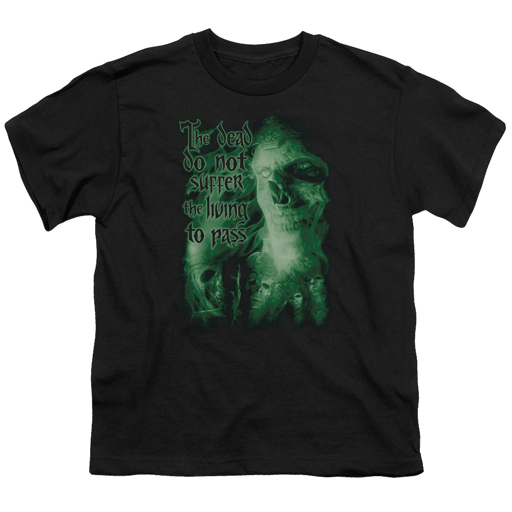 Lord of the Rings Trilogy, The King Of The Dead - Youth T-Shirt Youth T-Shirt (Ages 8-12) Lord Of The Rings   