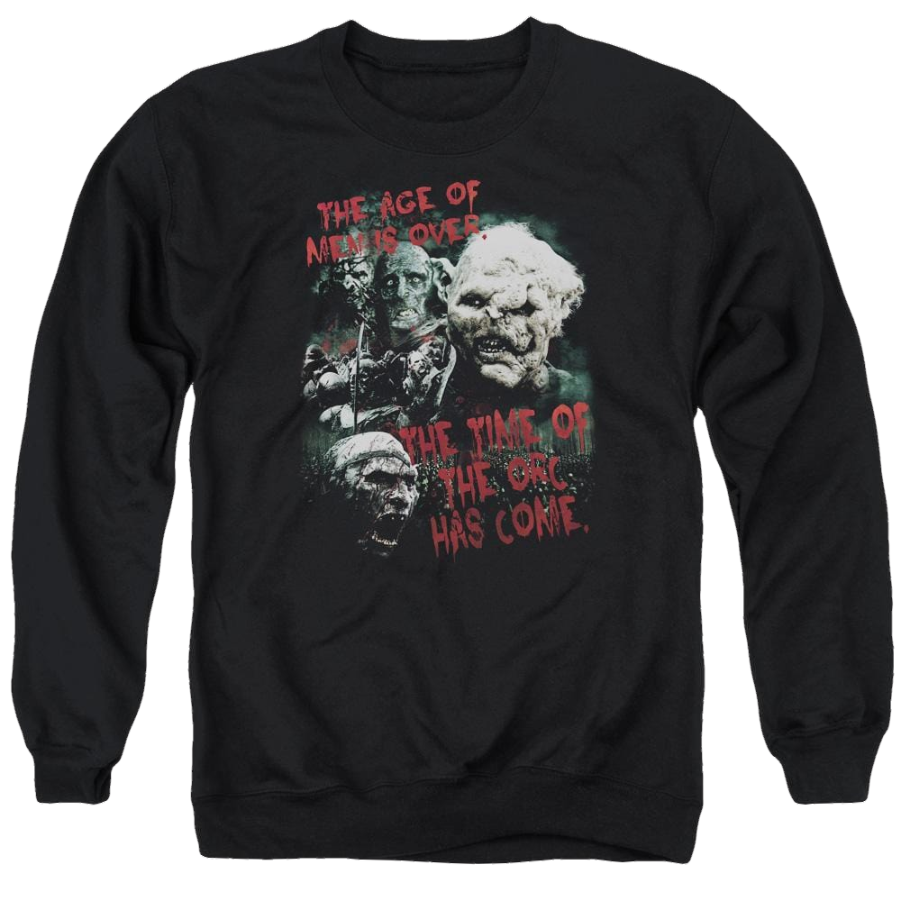 Lord of the Rings Time Of The Orc Men's Crewneck Sweatshirt Men's Crewneck Sweatshirt Lord Of The Rings   