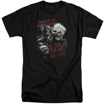 Black men's tall fit t-shirt with Lord of the Rings Time Of The Orc graphic
