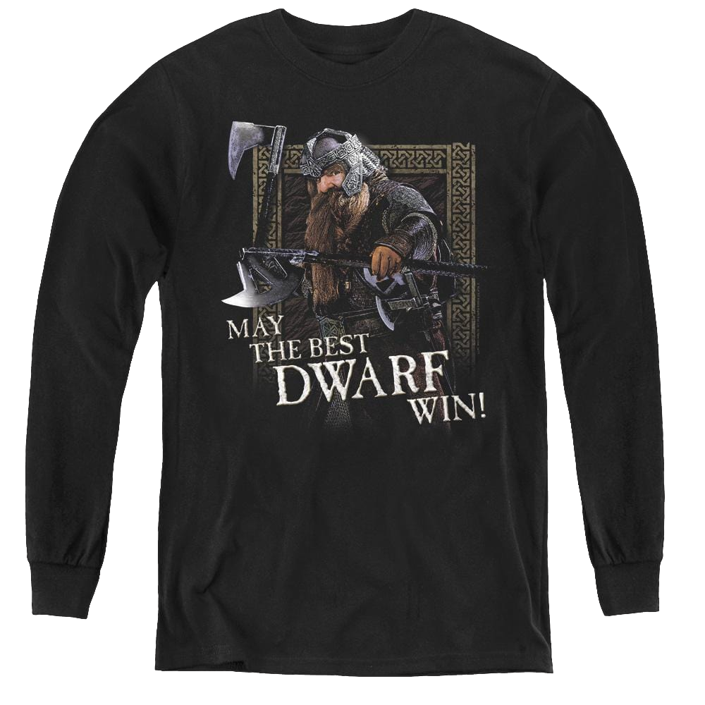 Lord Of The Rings Trilogy, The The Best Dwarf - Youth Long Sleeve T-Shirt Youth Long Sleeve T-Shirt Lord Of The Rings   
