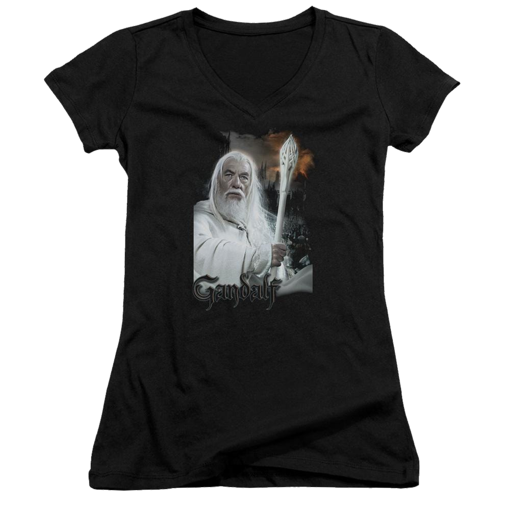 Lord of the Rings Gandalf Juniors V-Neck T-Shirt Juniors V-Neck T-Shirt Lord Of The Rings   