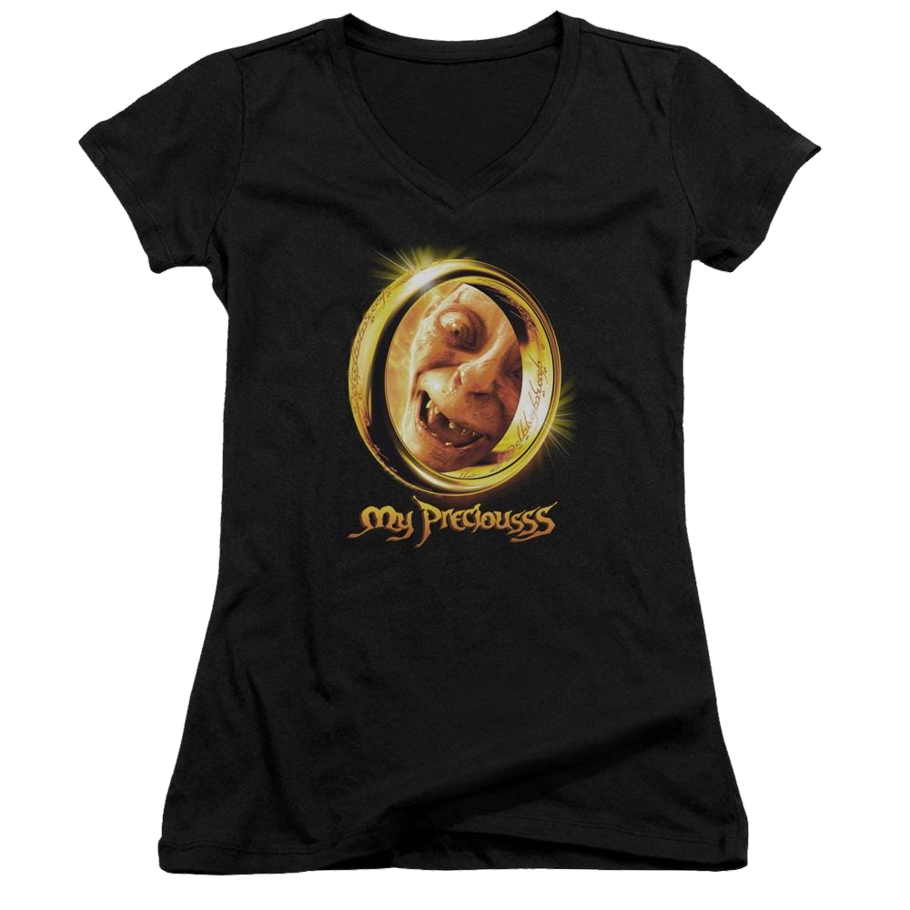 Lord of the Rings My Precious Juniors V-Neck T-Shirt Juniors V-Neck T-Shirt Lord Of The Rings   