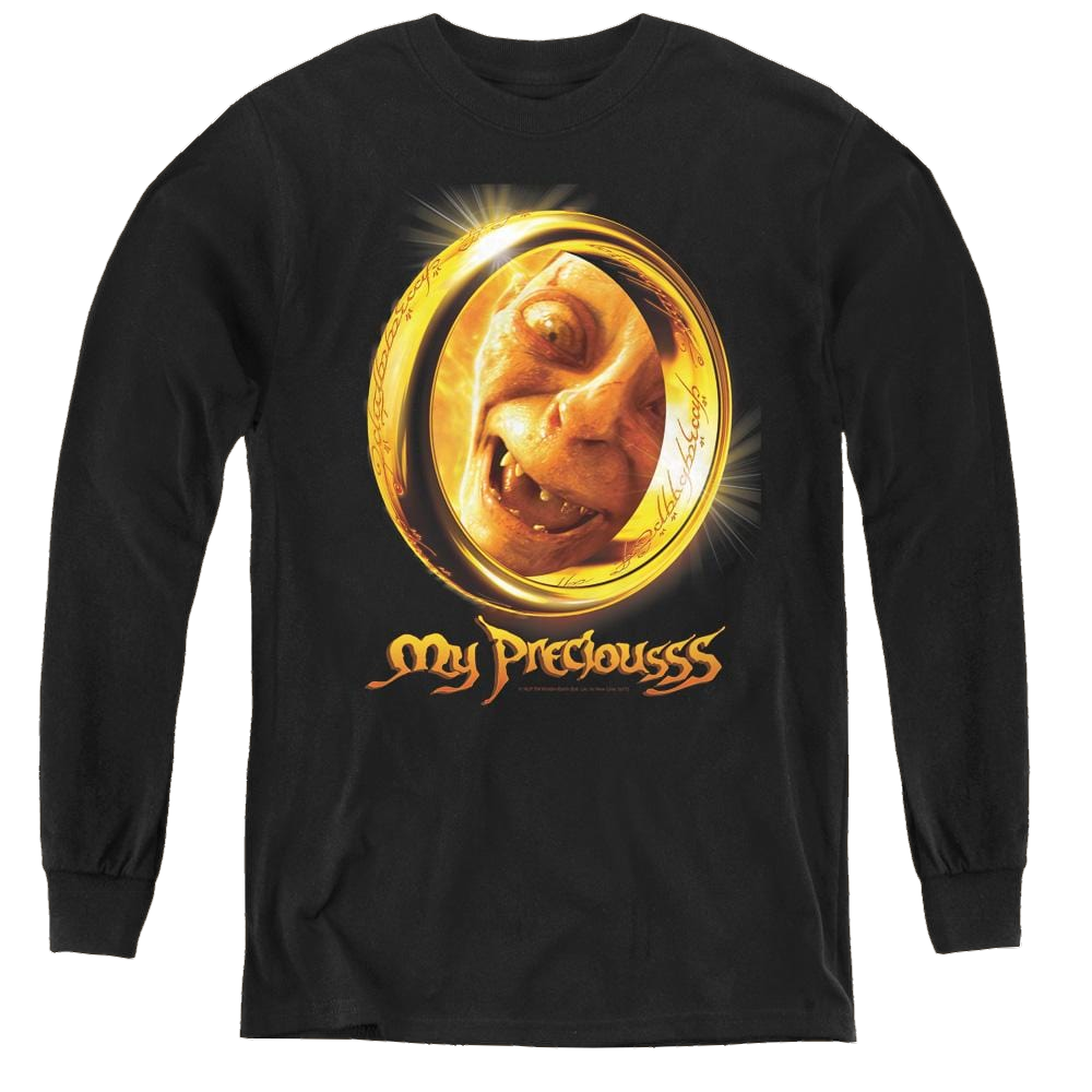 Lord Of The Rings Trilogy, The My Precious - Youth Long Sleeve T-Shirt Youth Long Sleeve T-Shirt Lord Of The Rings   