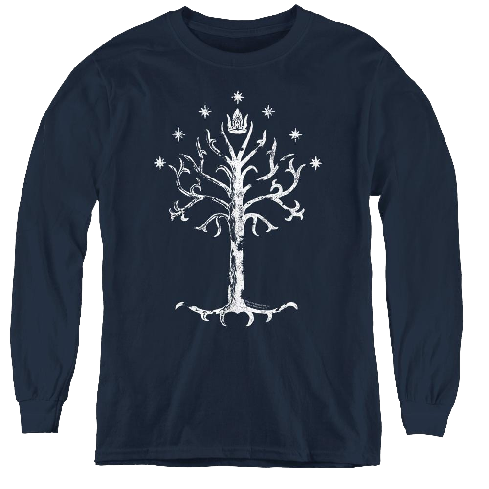 Lord Of The Rings Trilogy, The Tree Of Gondor - Youth Long Sleeve T-Shirt Youth Long Sleeve T-Shirt Lord Of The Rings   