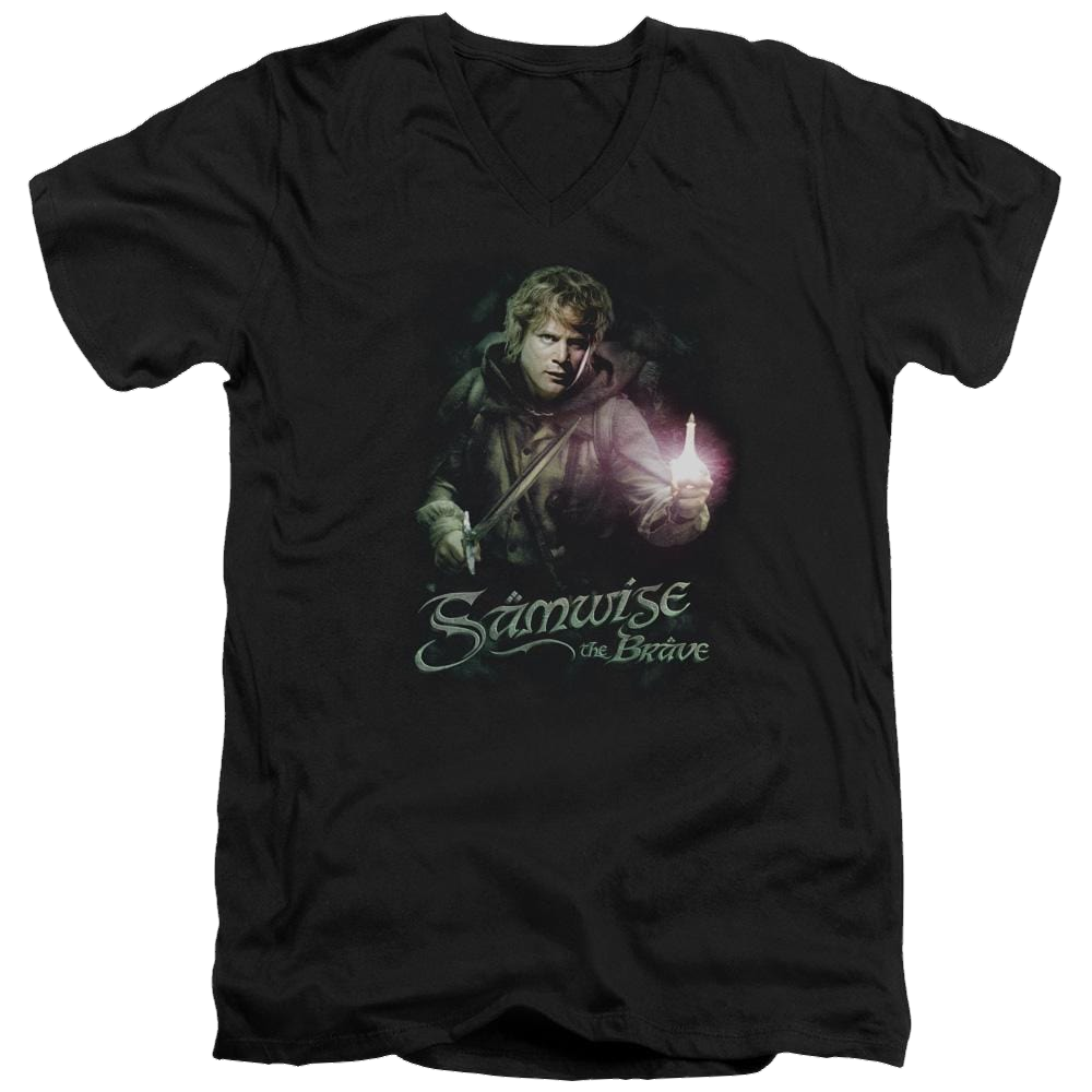 Lord of the Rings Samwise The Brave Men's V-Neck T-Shirt Men's V-Neck T-Shirt Lord Of The Rings   