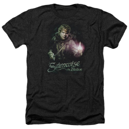 Lord of the Rings Samwise The Brave Men's Heather T-Shirt Men's Heather T-Shirt Lord Of The Rings   