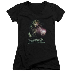 Lord of the Rings Samwise The Brave Juniors V-Neck T-Shirt Juniors V-Neck T-Shirt Lord Of The Rings   