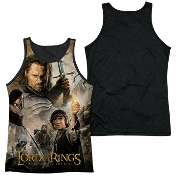 Lord of the Rings King Poster men's black back tank