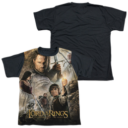 Lord of the Rings Trilogy, The King Poster - Youth Black Back T-Shirt Youth Black Back T-Shirt (Ages 8-12) Lord Of The Rings   