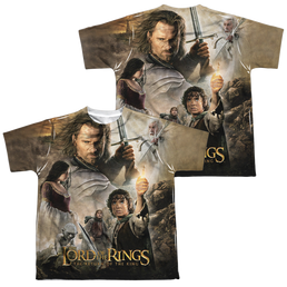 Lord of the Rings Trilogy, The King Poster - Youth All-Over Print T-Shirt Youth All-Over Print T-Shirt (Ages 8-12) Lord Of The Rings   