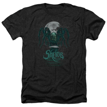 Charcoal men's heather t-shirt with Lord of the Rings Shelob graphic