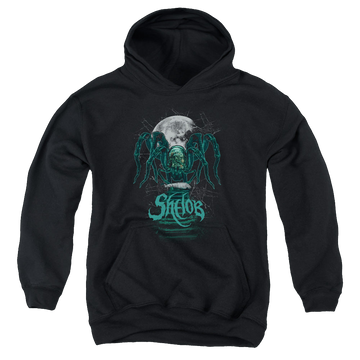 Black youth hoodie for ages 8 to 12 with Lord of the Rings Shelob™ - Shirts graphic