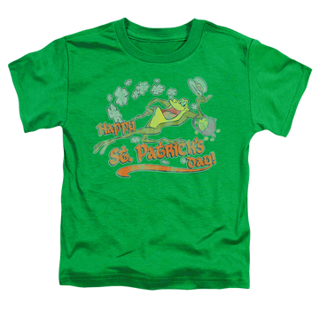 Kelly green toddler t-shirt with St. Patrick's Day Looney Tunes/Michigan J graphic