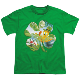St. Patrick's Day Looney Tunes/Tweety Shamrock - Youth T-Shirt Youth T-Shirt (Ages 8-12) St. Patrick's Day   