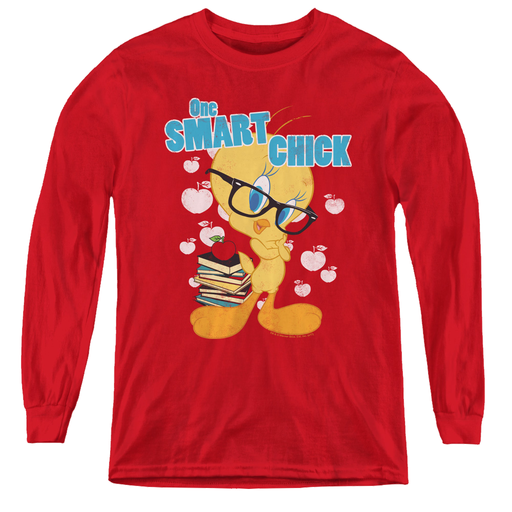Looney Tunes One Smart Chick - Youth Long Sleeve T-Shirt Youth Long Sleeve T-Shirt Looney Tunes   