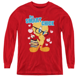 Looney Tunes One Smart Chick - Youth Long Sleeve T-Shirt Youth Long Sleeve T-Shirt Looney Tunes   