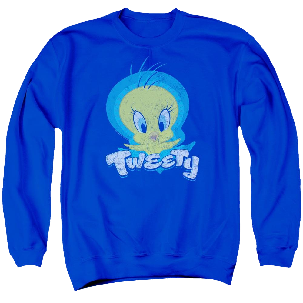 Looney Tunes Tweety Swirl Men's Crewneck Sweatshirt Men's Crewneck Sweatshirt Looney Tunes   