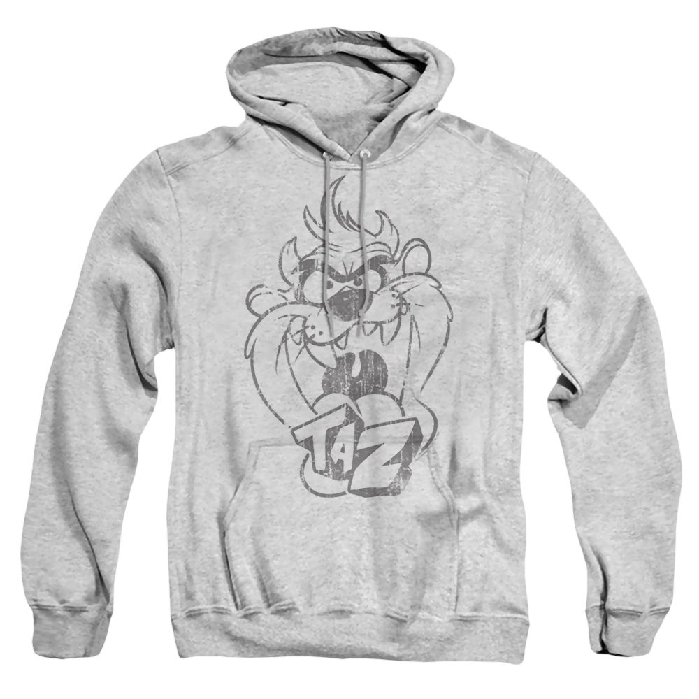 Looney Tunes Faded Taz - Pullover Hoodie Pullover Hoodie Looney Tunes   
