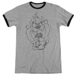 Looney Tunes Faded Taz Men's Ringer T-Shirt Men's Ringer T-Shirt Looney Tunes   
