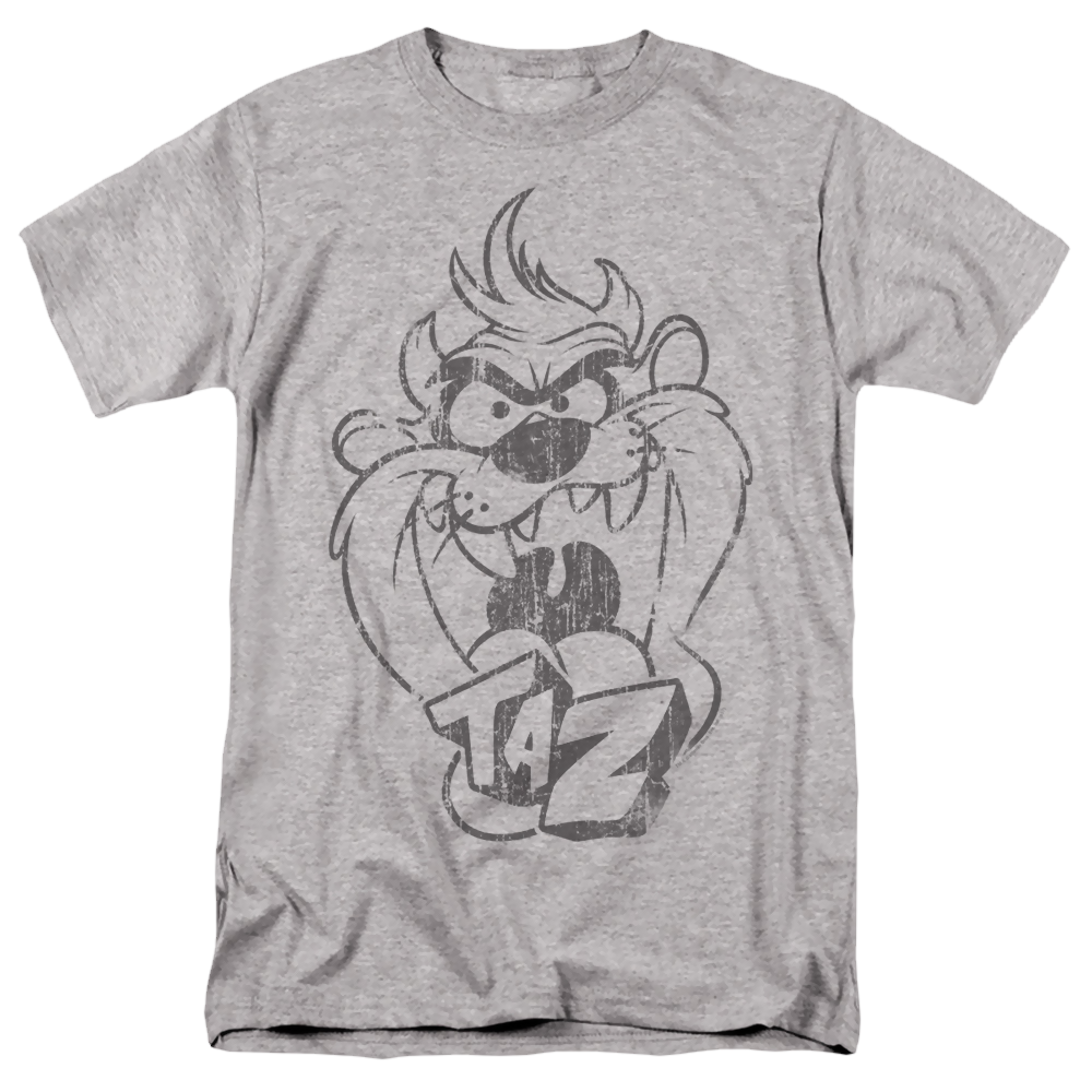 Looney Tunes Faded Taz - Men's Regular Fit T-Shirt Men's Regular Fit T-Shirt Looney Tunes   