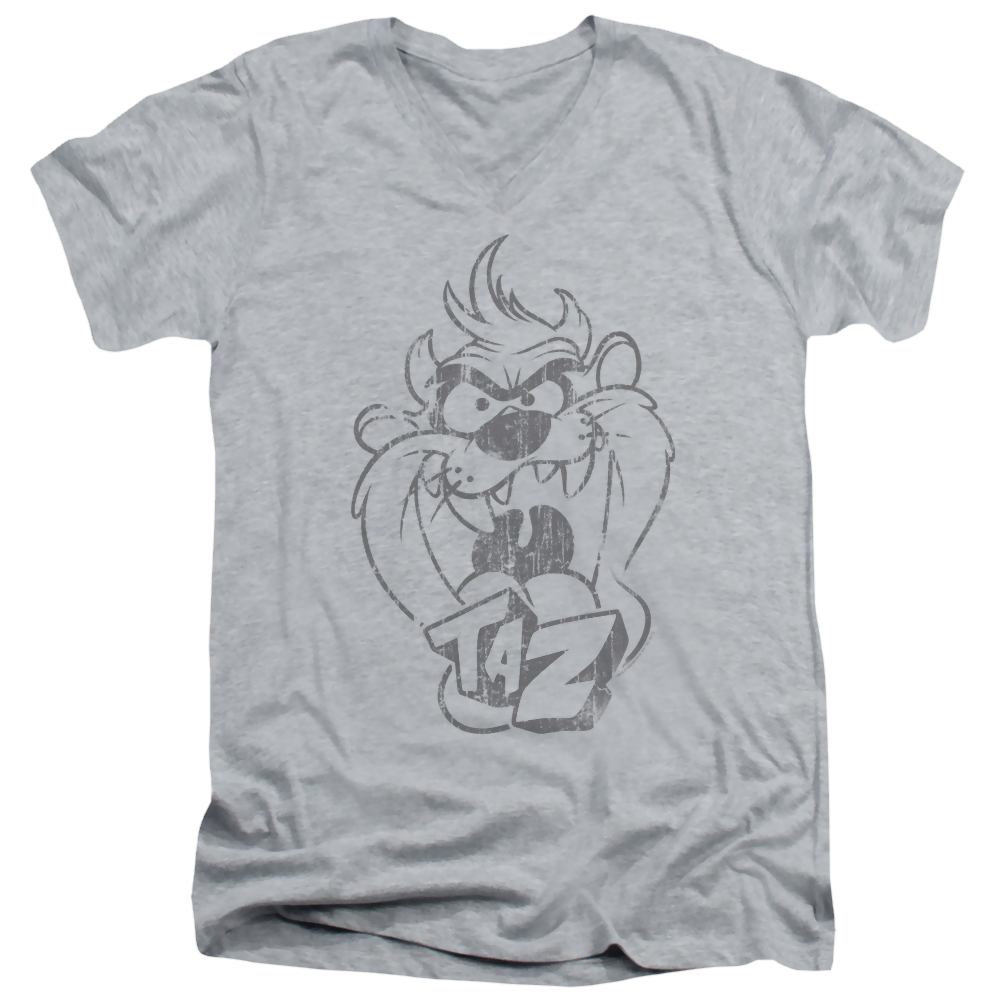 Looney Tunes Faded Taz Men's V-Neck T-Shirt Men's V-Neck T-Shirt Looney Tunes   