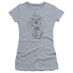 Looney Tunes Faded Taz Juniors T-Shirt Juniors T-Shirt Looney Tunes   