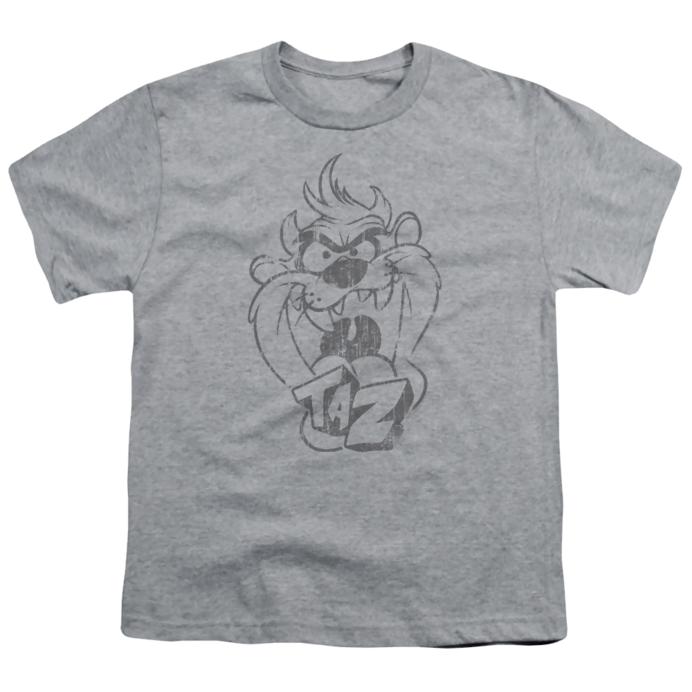 Looney Tunes Faded Taz - Youth T-Shirt Youth T-Shirt (Ages 8-12) Looney Tunes   