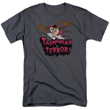 Charcoal men's regular fit t-shirt with Looney Tunes Taz Terror graphic