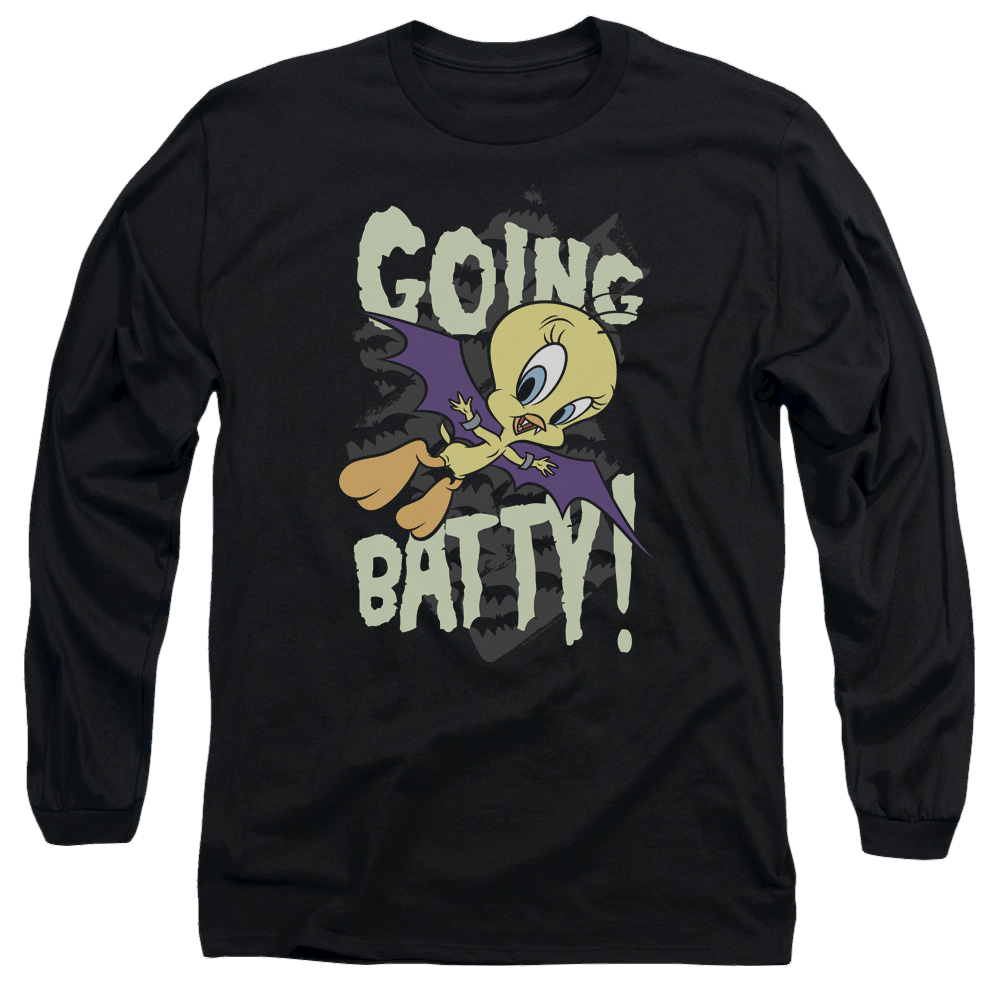 Looney Tunes Going Batty Men's Long Sleeve T-Shirt Men's Long Sleeve T-Shirt Looney Tunes   