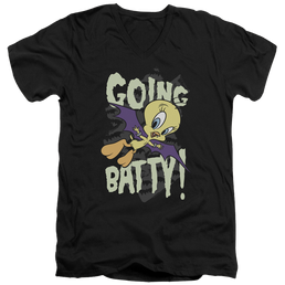 Looney Tunes Going Batty Men's V-Neck T-Shirt Men's V-Neck T-Shirt Looney Tunes   