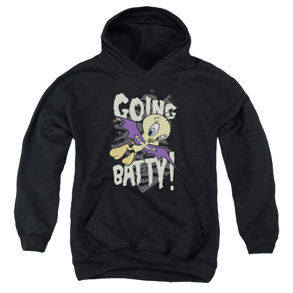 Looney Tunes Going Batty - Youth Hoodie Youth Hoodie (Ages 8-12) Looney Tunes   
