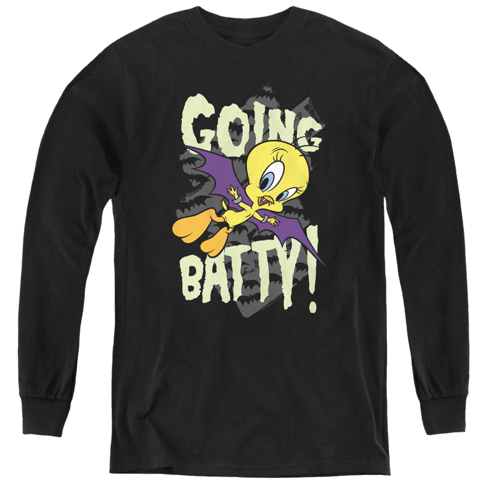 Looney Tunes Going Batty - Youth Long Sleeve T-Shirt Youth Long Sleeve T-Shirt Looney Tunes   