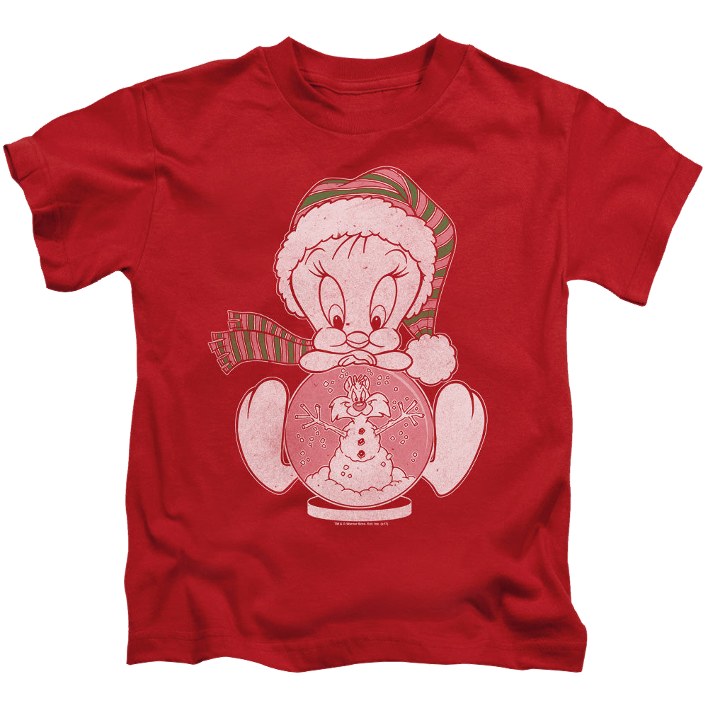 Looney Tunes Tweety Globe - Kid's T-Shirt Kid's T-Shirt (Ages 4-7) Looney Tunes   