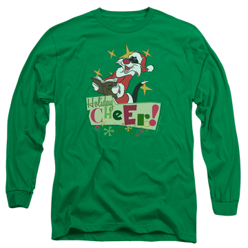 Looney Tunes Cheer Sylvester Men's Long Sleeve T-Shirt Men's Long Sleeve T-Shirt Looney Tunes   