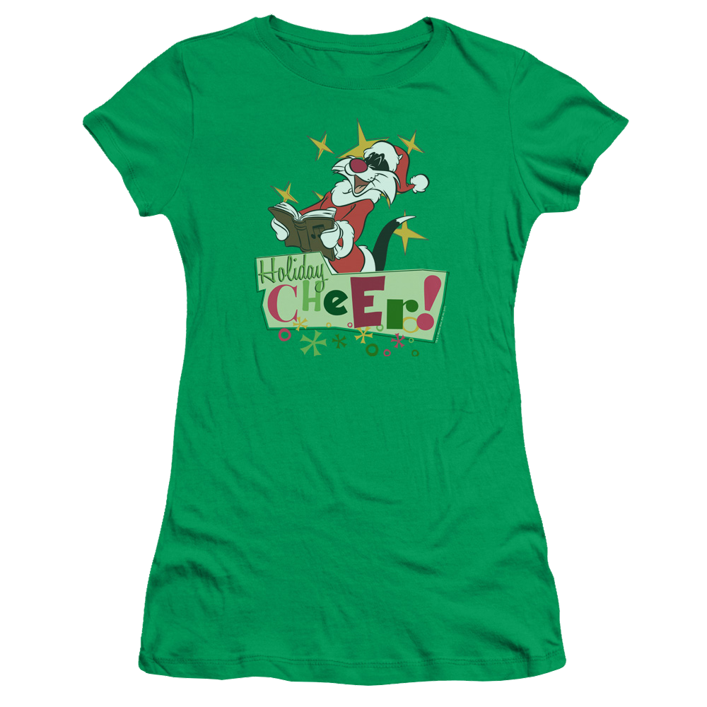 Looney Tunes Cheer Sylvester Juniors T-Shirt Juniors T-Shirt Looney Tunes   