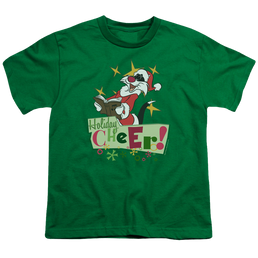 Looney Tunes Cheer Sylvester - Youth T-Shirt Youth T-Shirt (Ages 8-12) Looney Tunes   