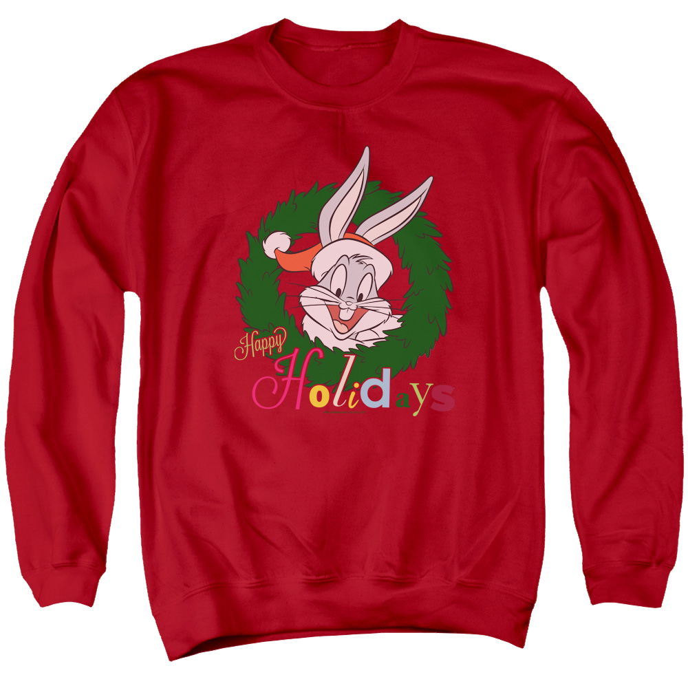 Looney Tunes Holiday Bunny Men's Crewneck Sweatshirt Men's Crewneck Sweatshirt Looney Tunes   