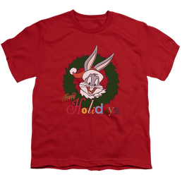 Looney Tunes Holiday Bunny - Youth T-Shirt Youth T-Shirt (Ages 8-12) Looney Tunes   