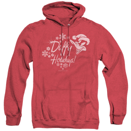 Looney Tunes Daffy Holidays - Heather Pullover Hoodie Heather Pullover Hoodie Looney Tunes   