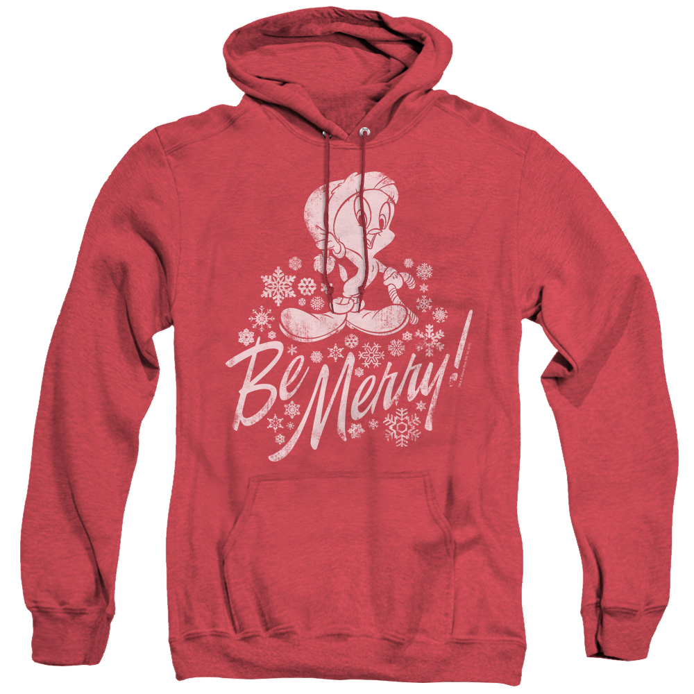 Looney Tunes Merry Tweety - Heather Pullover Hoodie Heather Pullover Hoodie Looney Tunes   