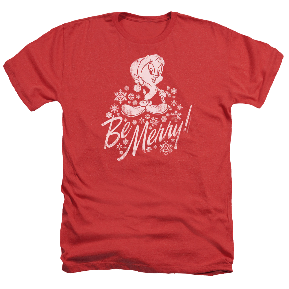 Looney Tunes Merry Tweety Men's Heather T-Shirt Men's Heather T-Shirt Looney Tunes   