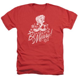 Looney Tunes Merry Tweety Men's Heather T-Shirt Men's Heather T-Shirt Looney Tunes   