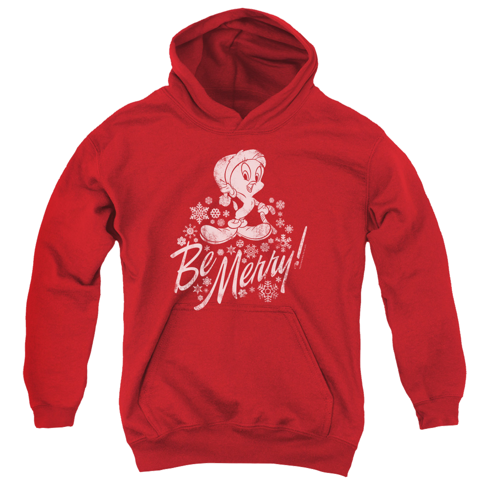 Looney Tunes Merry Tweety - Youth Hoodie Youth Hoodie (Ages 8-12) Looney Tunes   