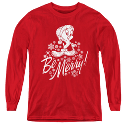 Looney Tunes Merry Tweety - Youth Long Sleeve T-Shirt Youth Long Sleeve T-Shirt Looney Tunes   