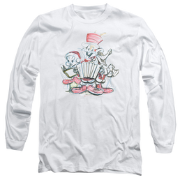 Looney Tunes Holiday Sketch Men's Long Sleeve T-Shirt Men's Long Sleeve T-Shirt Looney Tunes   