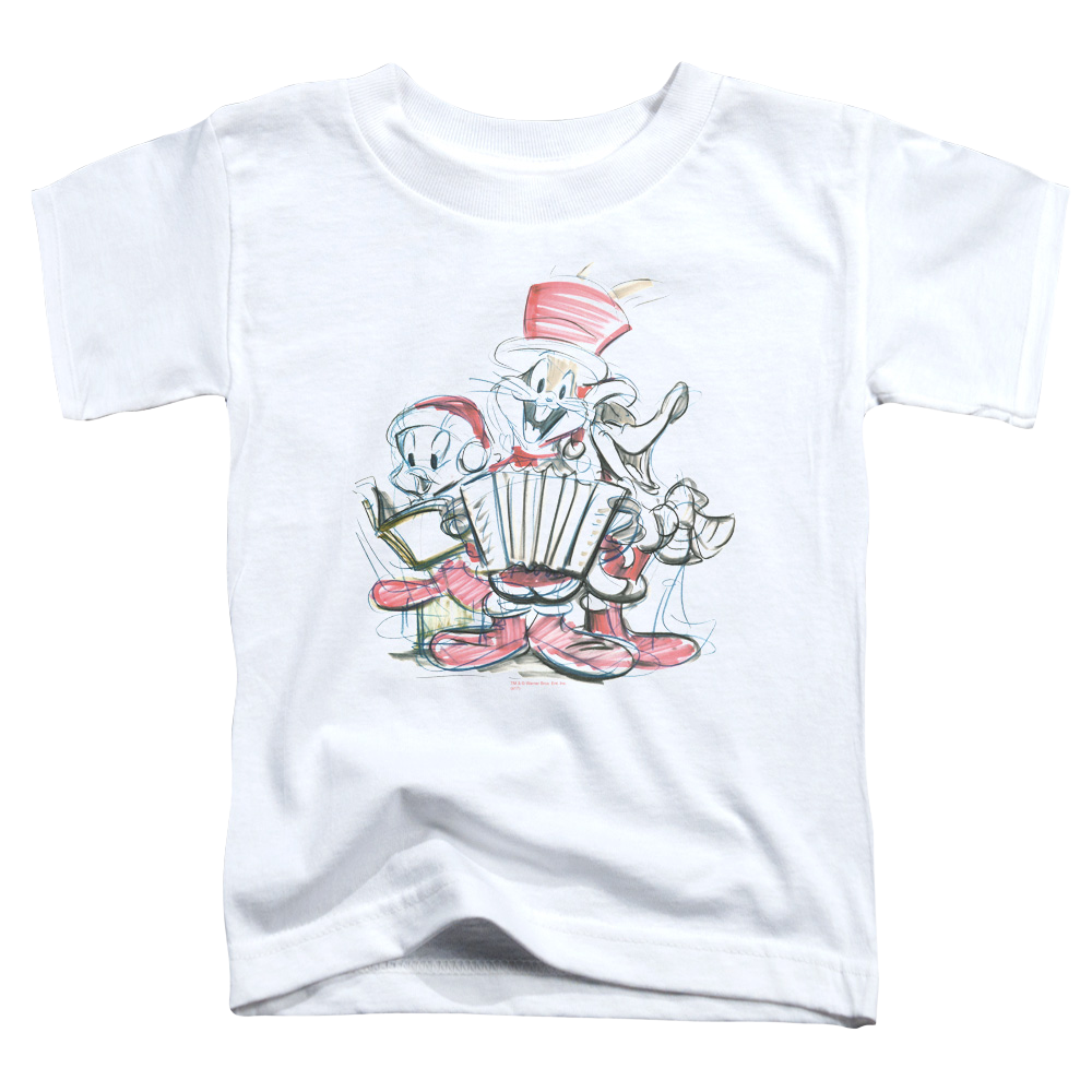 Looney Tunes Holiday Sketch - Kid's T-Shirt Kid's T-Shirt (Ages 4-7) Looney Tunes   