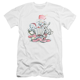 Looney Tunes Holiday Sketch Men's Premium Slim Fit T-Shirt Men's Premium Slim Fit T-Shirt Looney Tunes   