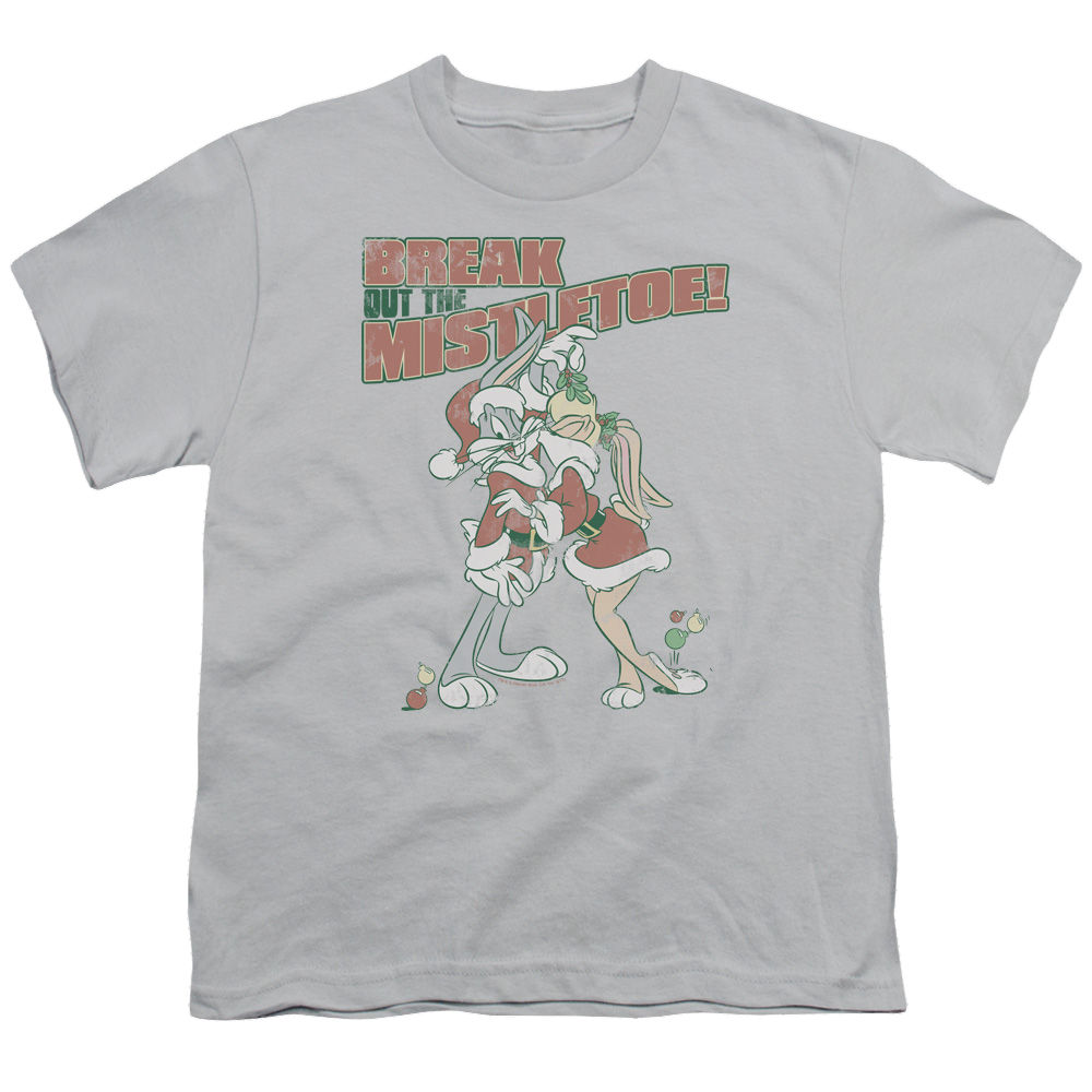 Looney Tunes Mistletoe - Youth T-Shirt Youth T-Shirt (Ages 8-12) Looney Tunes   