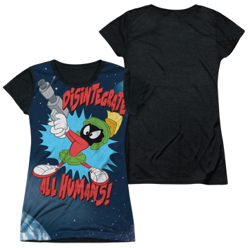 Looney Tunes Disintegrate juniors black back t-shirt