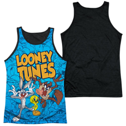 Looney Tunes Collage Of Characters Men's Black Back Tank Men's Black Back Tank Looney Tunes   